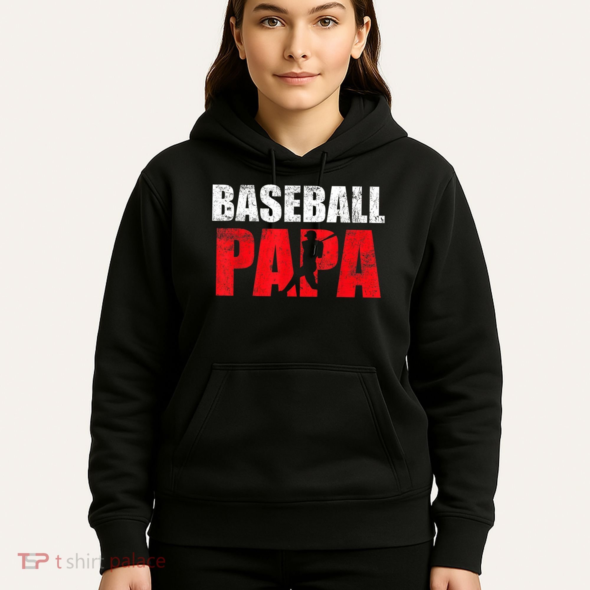 Baseball Papa Grandpa Fans Gift Hoodie