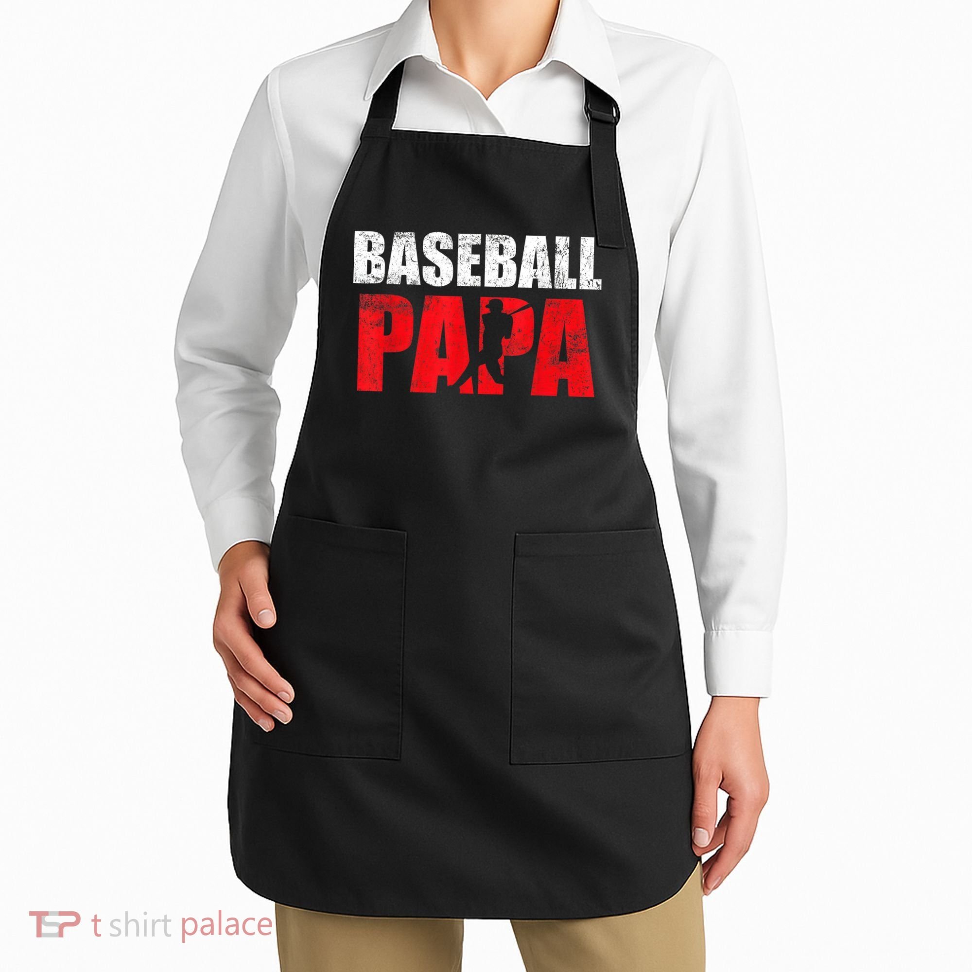 Baseball Papa Grandpa Fans Gift Apron