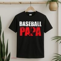 Baseball Papa Grandpa Fans Gift T-Shirt thumb 2