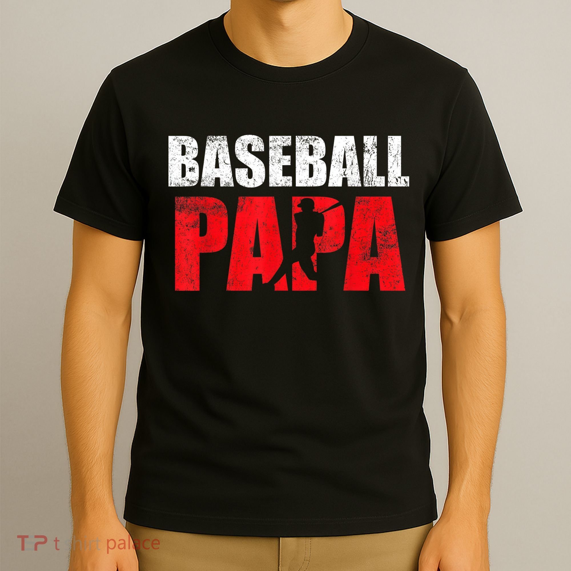 Baseball Papa Grandpa Fans Gift T-Shirt