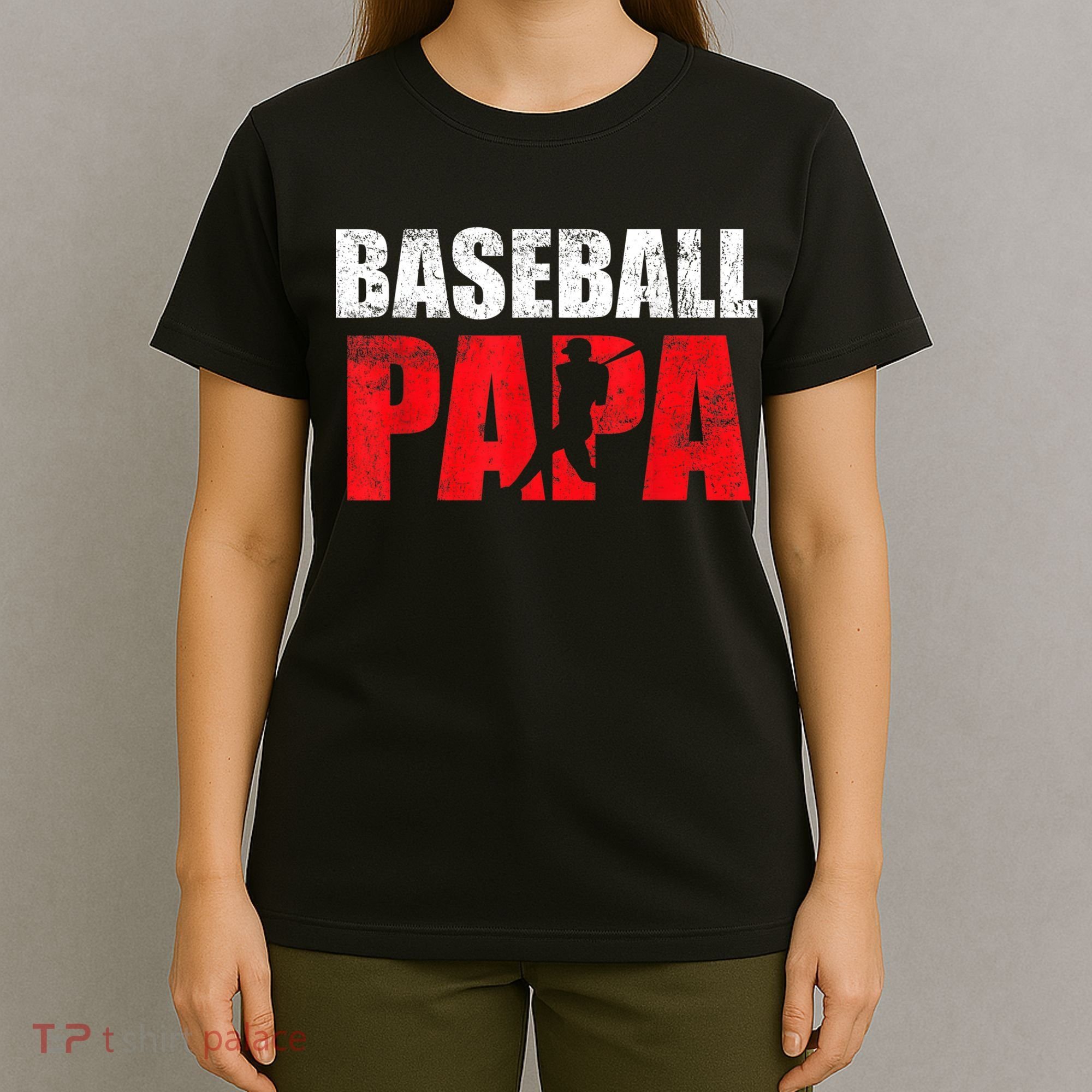 Baseball Papa Grandpa Fans Gift T-Shirt