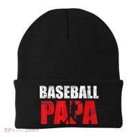 Baseball Papa Grandpa Fans Gift Beanie thumb 0
