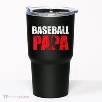 Baseball Papa Grandpa Fans Gift Tumbler thumb 0