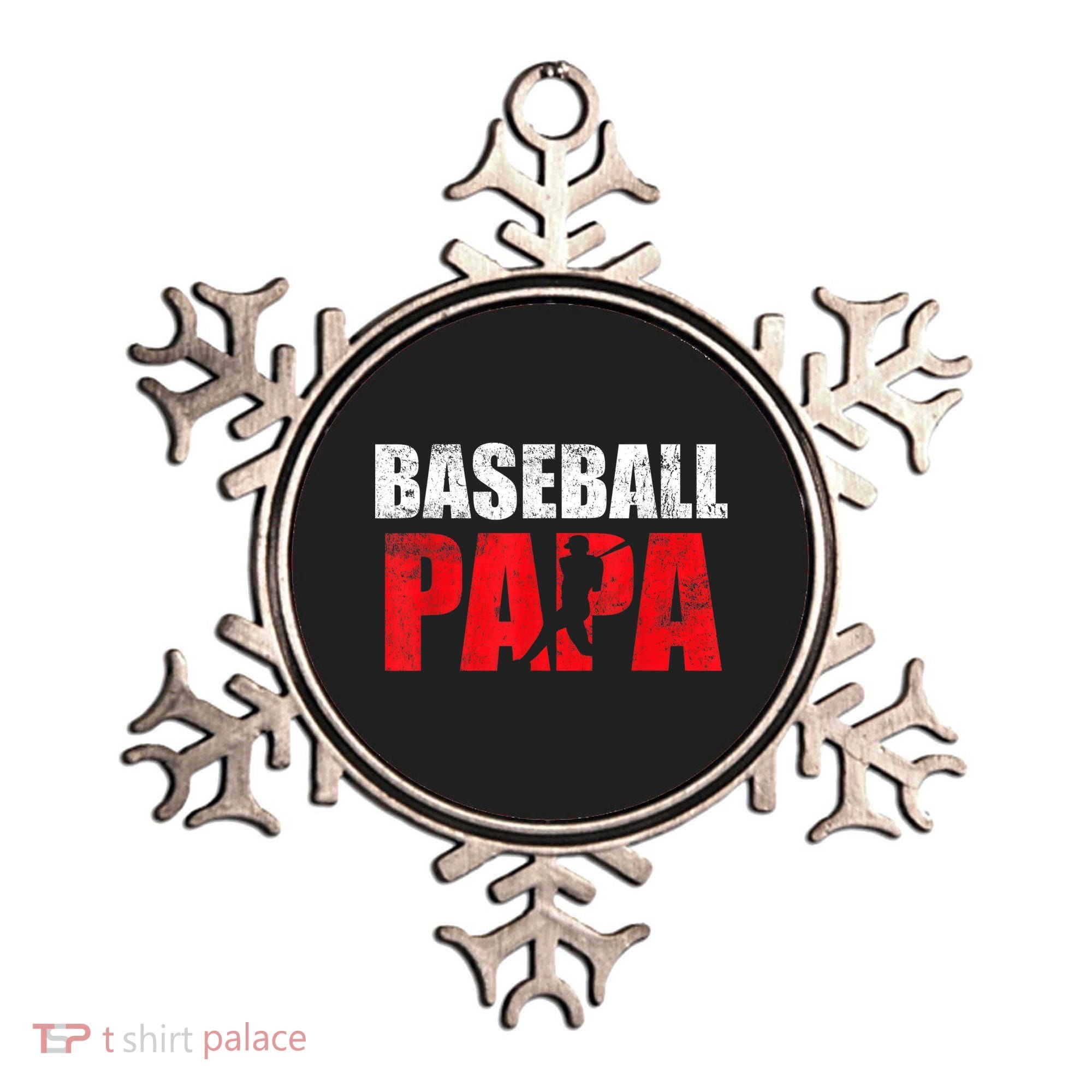 Baseball Papa Grandpa Fans Gift Ornament