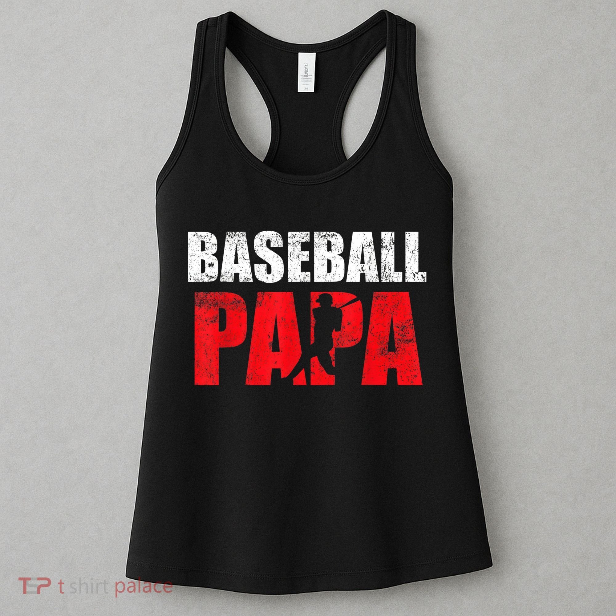 Baseball Papa Grandpa Fans Gift Women's Tank Top