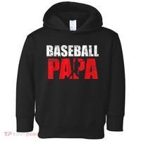 Baseball Papa Grandpa Fans Gift Toddler Hoodie thumb 0