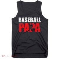 Baseball Papa Grandpa Fans Gift Tank Top thumb 0