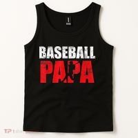 Baseball Papa Grandpa Fans Gift Tank Top thumb 2