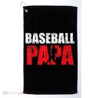 Baseball Papa Grandpa Fans Gift Golf Towel thumb 0