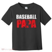 Baseball Papa Grandpa Fans Gift Toddler T-Shirt thumb 0