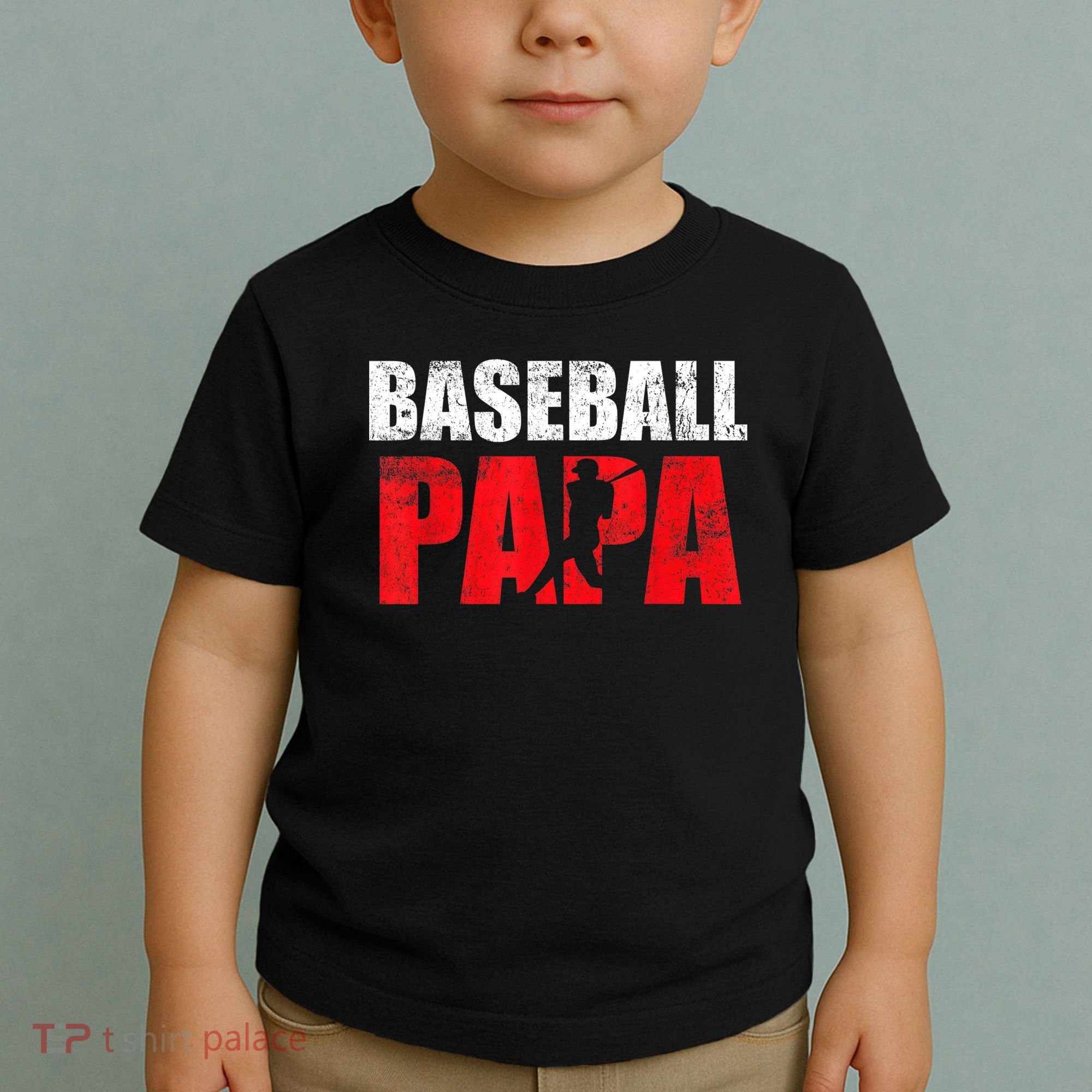 Baseball Papa Grandpa Fans Gift Toddler T-Shirt