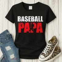 Baseball Papa Grandpa Fans Gift Women's T-Shirt thumb 3
