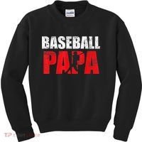 Baseball Papa Grandpa Fans Gift Kids Sweatshirt thumb 0