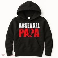 Baseball Papa Grandpa Fans Gift Kids Hoodie thumb 0