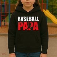 Baseball Papa Grandpa Fans Gift Kids Hoodie thumb 3