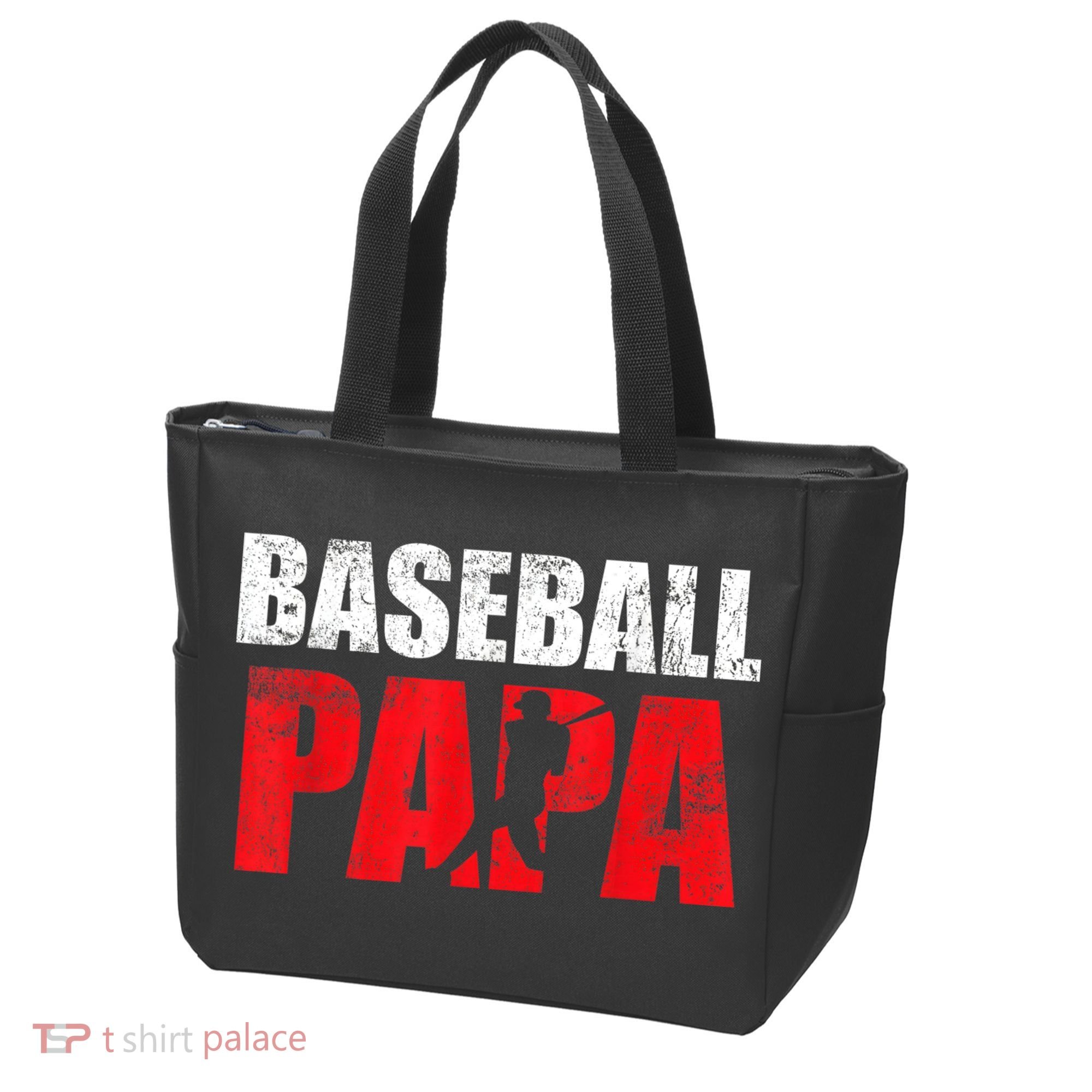 Baseball Papa Grandpa Fans Gift Tote Bag