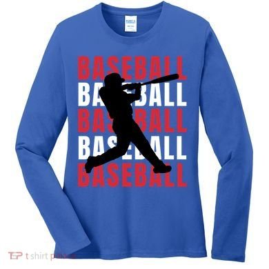 Baseball Player Gift Women's Long Sleeve Shirt