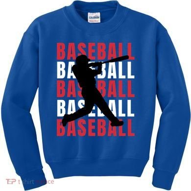 Baseball Player Gift Kids Sweatshirt