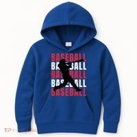 Baseball Player Gift Kids Hoodie thumb 0