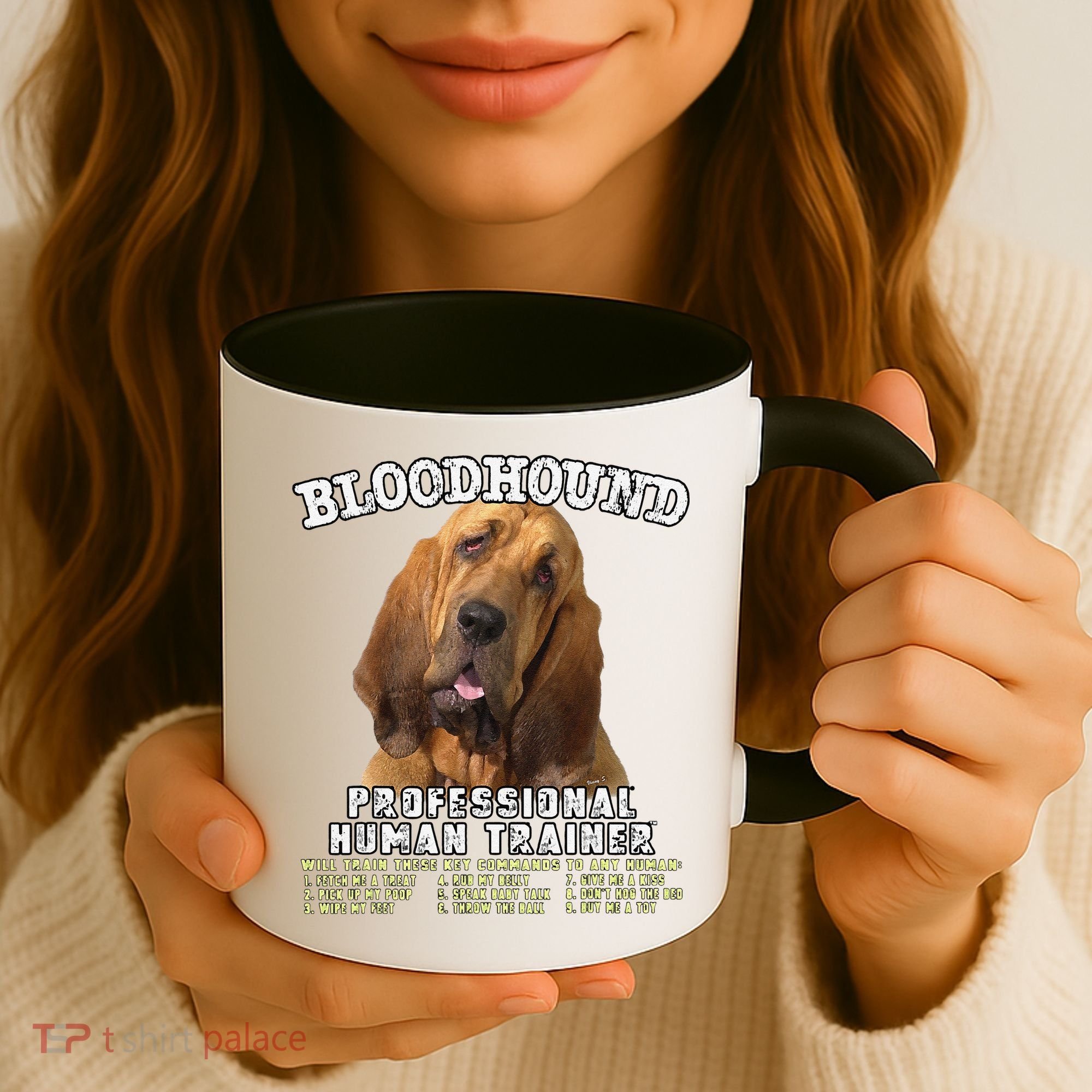 Bloodhound Professional Human Trainer Cute Dog Coffee Mug