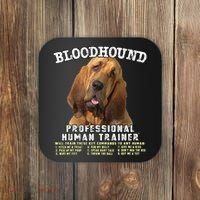 Bloodhound Professional Human Trainer Cute Dog Coaster thumb 0