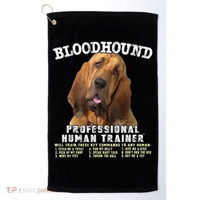 Bloodhound Professional Human Trainer Cute Dog Golf Towel