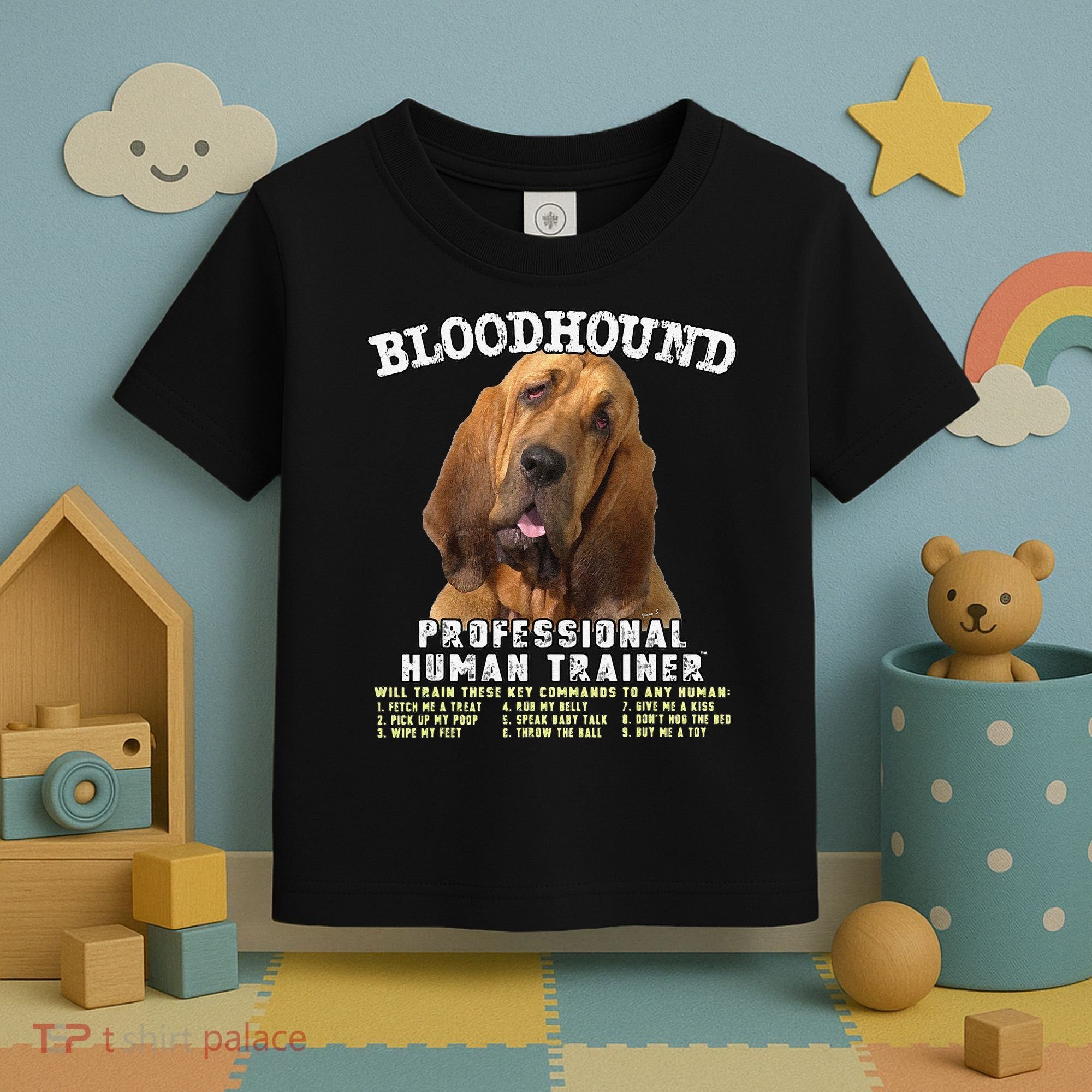 Bloodhound Professional Human Trainer Cute Dog Toddler T-Shirt
