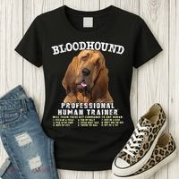 Bloodhound Professional Human Trainer Cute Dog Women's T-Shirt thumb 3
