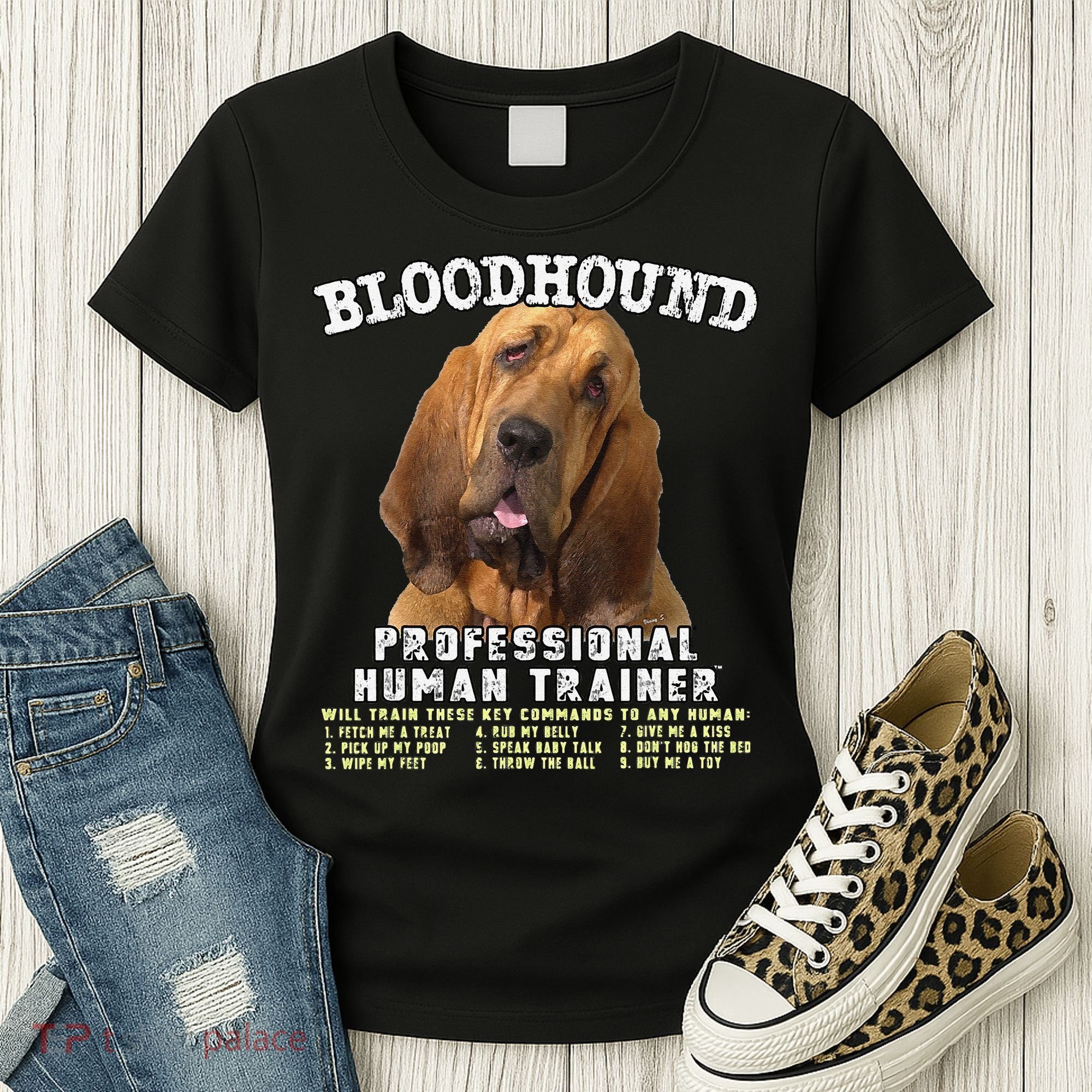 Bloodhound Professional Human Trainer Cute Dog Women's T-Shirt