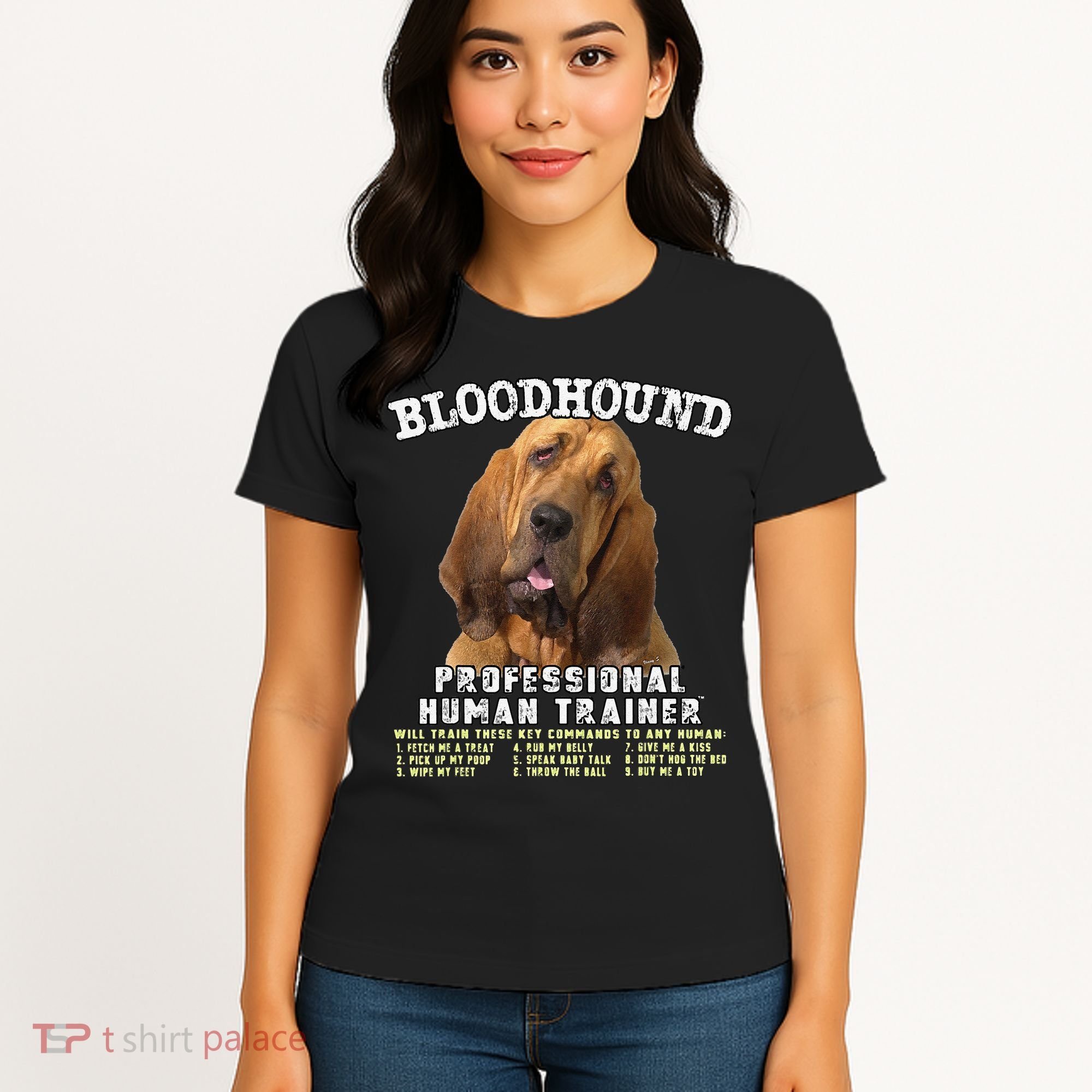 Bloodhound Professional Human Trainer Cute Dog Women's T-Shirt