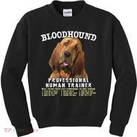 Bloodhound Professional Human Trainer Cute Dog Kids Sweatshirt thumb 0