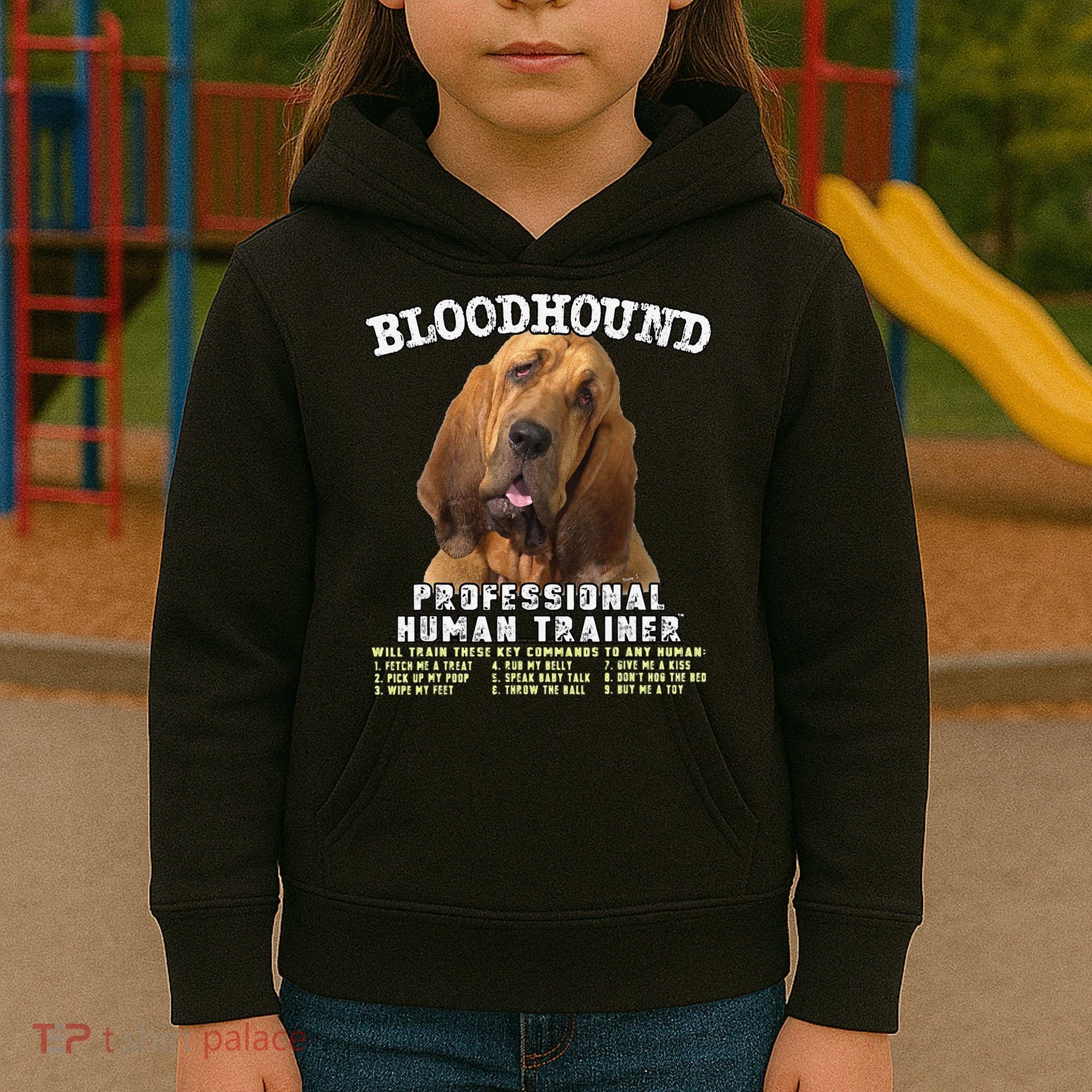 Bloodhound Professional Human Trainer Cute Dog Kids Hoodie
