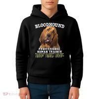 Bloodhound Professional Human Trainer Cute Dog Kids Hoodie thumb 4