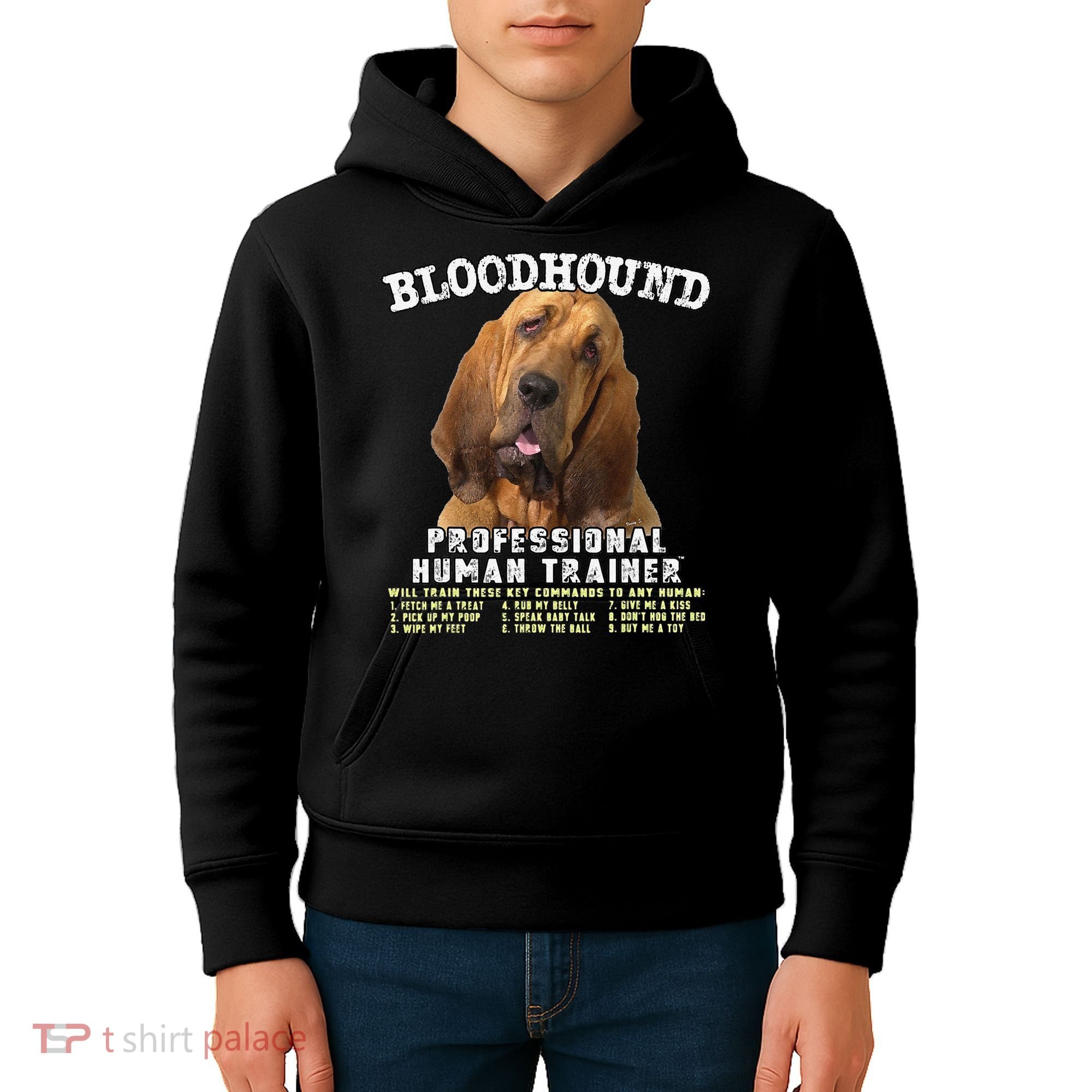Bloodhound Professional Human Trainer Cute Dog Kids Hoodie
