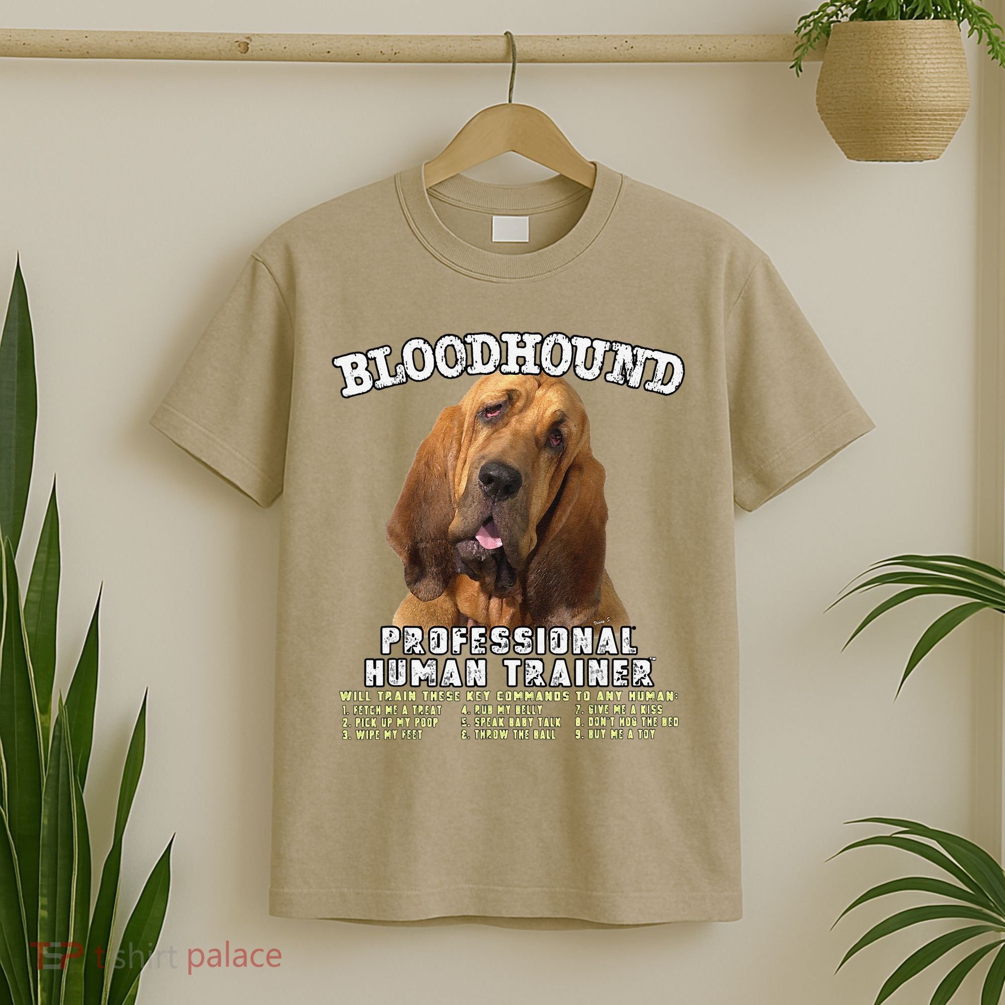 Bloodhound Professional Human Trainer Cute Dog T-Shirt