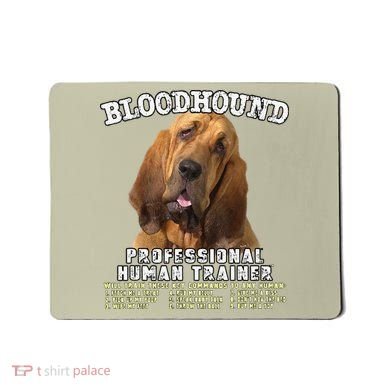 Bloodhound Professional Human Trainer Cute Dog Mousepad
