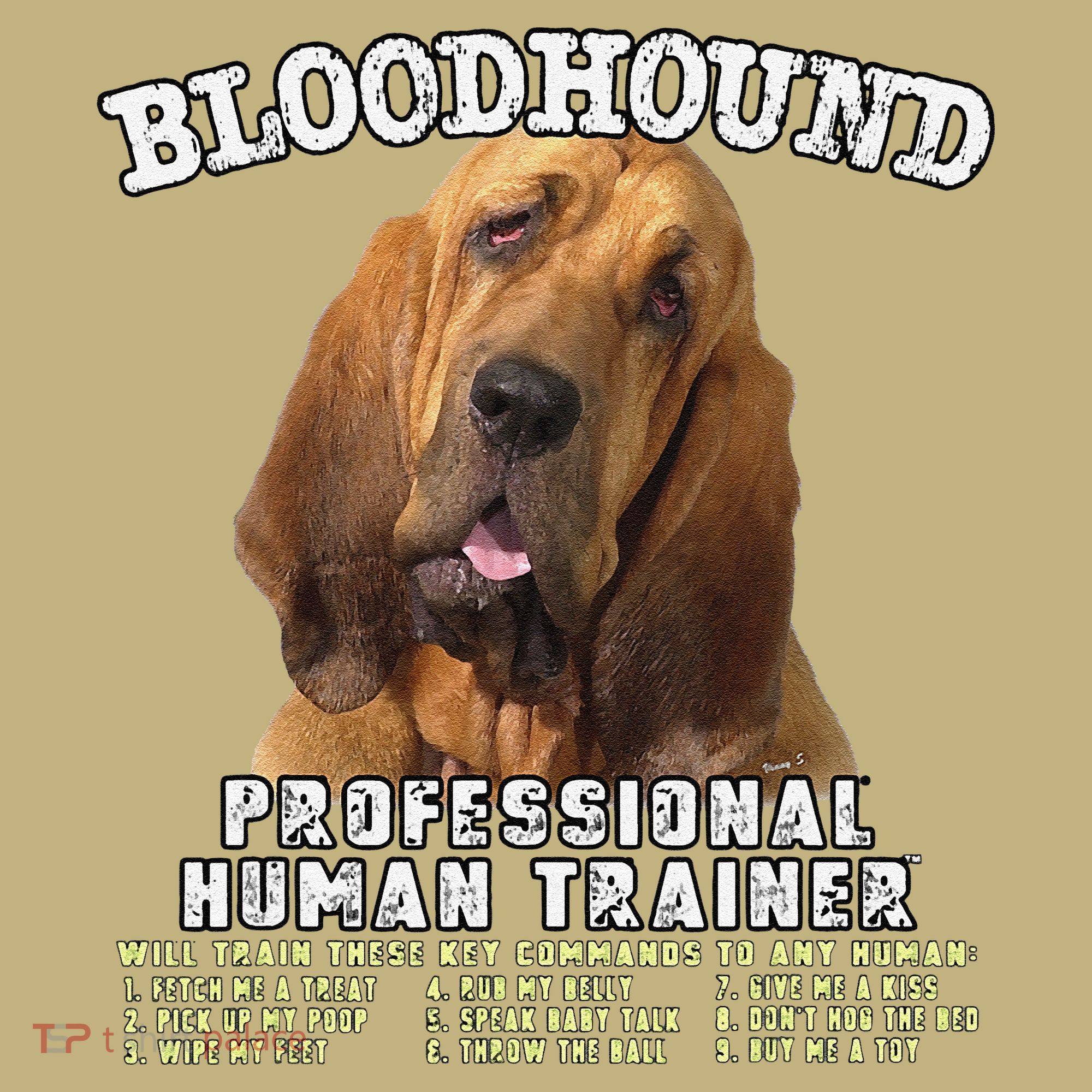 Bloodhound Professional Human Trainer Cute Dog Kids T-Shirt