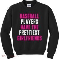 Baseball Players Have The Prettiest Girlfriends Kids Sweatshirt thumb 0