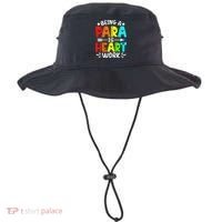 Being Para Heart Work Paraprofessional Back To School Bucket Hat thumb 0