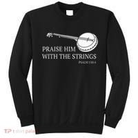 Banjo Praise Him With The Strings Bluegrass Guitar Sweatshirt thumb 0
