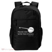 Banjo Praise Him With The Strings Bluegrass Guitar Backpack thumb 0