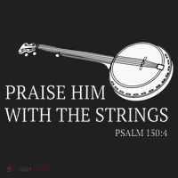 Banjo Praise Him With The Strings Bluegrass Guitar Beanie thumb 2