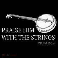 Banjo Praise Him With The Strings Bluegrass Guitar Tank Top thumb 6