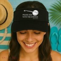 Banjo Praise Him With The Strings Bluegrass Guitar Visor thumb 2
