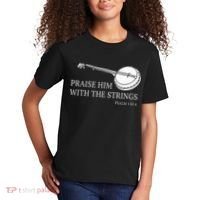 Banjo Praise Him With The Strings Bluegrass Guitar Kids T-Shirt thumb 2