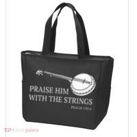 Banjo Praise Him With The Strings Bluegrass Guitar Tote Bag thumb 3