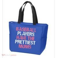 Baseball Players Have The Prettiest Moms Baseball Tote Bag thumb 3