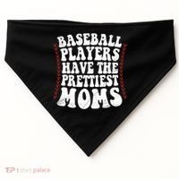 Baseball Players Have The Prettiest Moms Baseball USA-Made Doggie Bandana thumb 0