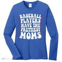 Baseball Players Have The Prettiest Moms Baseball Women's Long Sleeve Shirt thumb 0