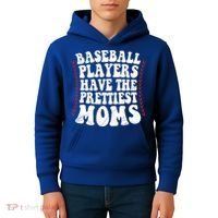 Baseball Players Have The Prettiest Moms Baseball Kids Hoodie thumb 4